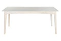MESA COMEDOR MANGO 173X90X75 BLANCO ROTO