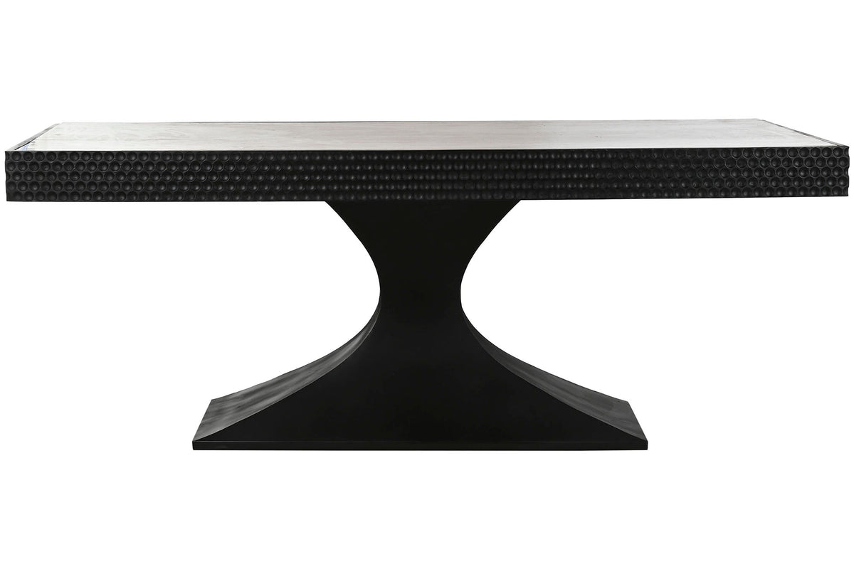 MESA COMEDOR MADERA MARMOL 200X100X76 TRAVERTINO