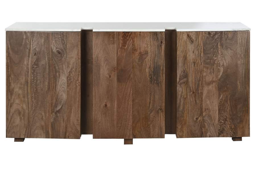 BUFFET MANGO MARMOL 162,5X47X76 MARRON