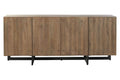 BUFFET MANGO METAL 180X38,7X80 DESGASTADO BLANCO