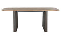MESA COMEDOR ABETO 200X90X75 MARRON OSCURO