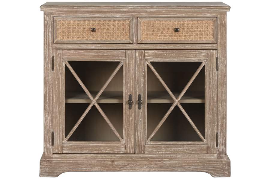 APARADOR MADERA DE BAYUR RATAN 100X45X90