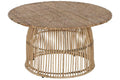 MESA CENTRO RATAN ACERO 75X75X40 NATURAL