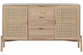 BUFFET ABETO RATAN 136X38X80
