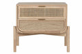 MESITA DE NOCHE ABETO RATAN 58X38X50 NATURAL