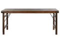 MESA COMEDOR PLEGABLE MADERA RECICLADA 180X90X76