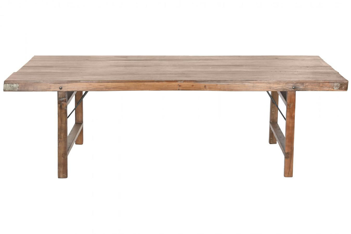 MESA CENTRO PLEGABLE MADERA RECICLADA 148X69X45