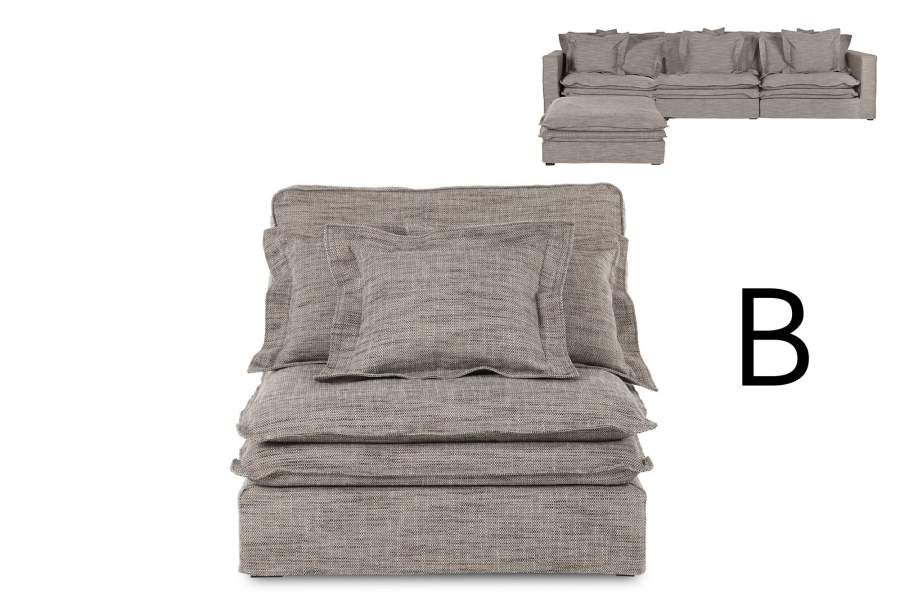MODULO CENTRAL SOFA POLIESTER 102X120X95 3 COJ
