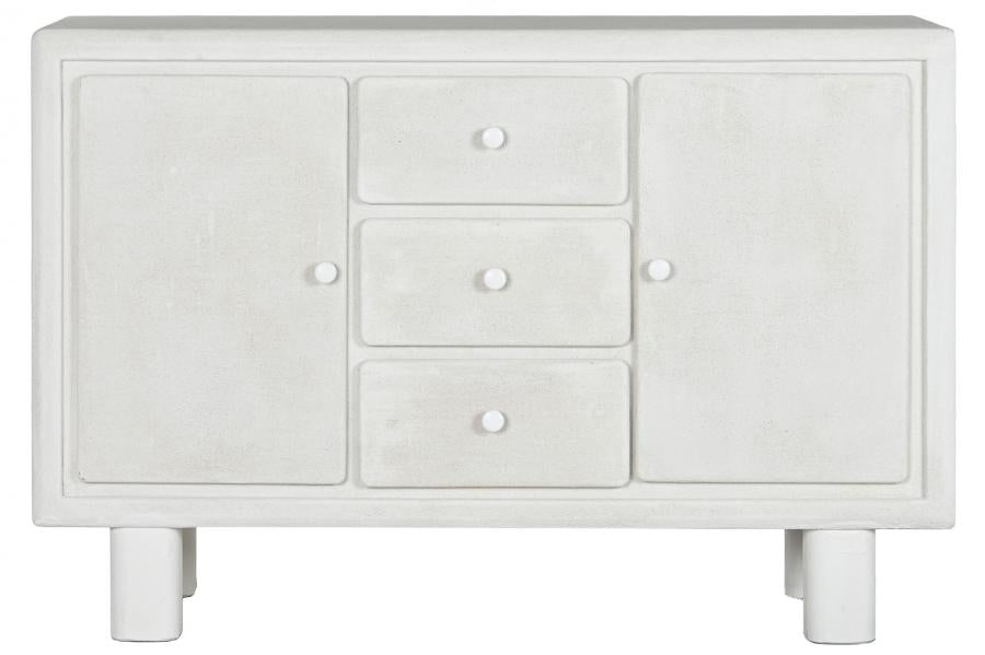 BUFFET MDF ABETO 120X38X80 RUGOSO BLANCO