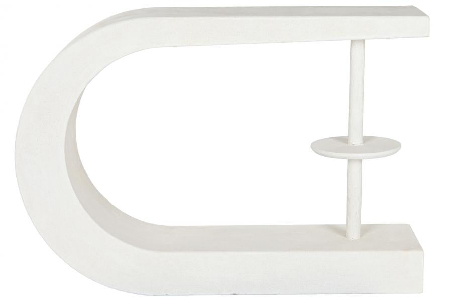 CONSOLA MDF 110X30X77 RUGOSO BLANCO