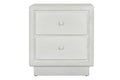 MESITA DE NOCHE MDF 48X36X53 RUGOSO BLANCO