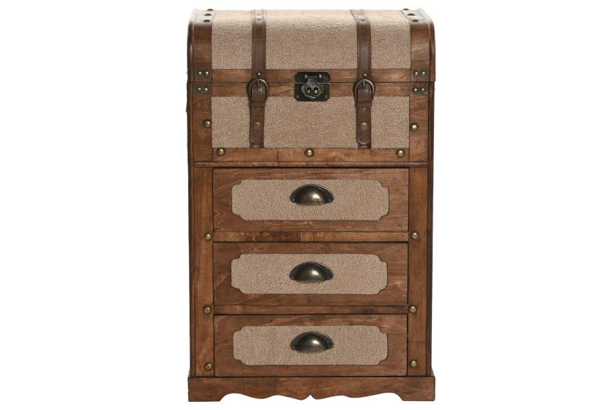 CAJONERA MADERA POLIESTER 45X35X71,5 BORREGUITO