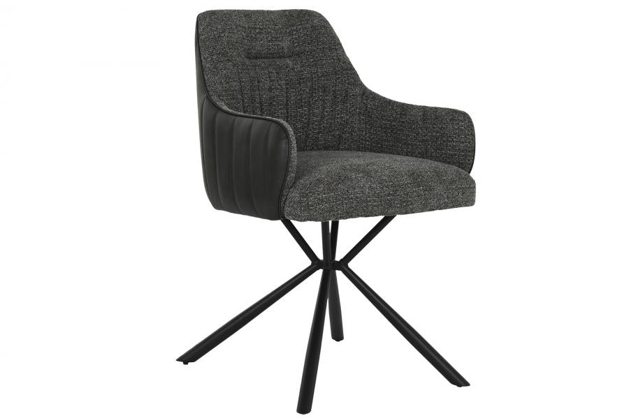 SILLA POLIESTER PU 56X61X82 GRIS