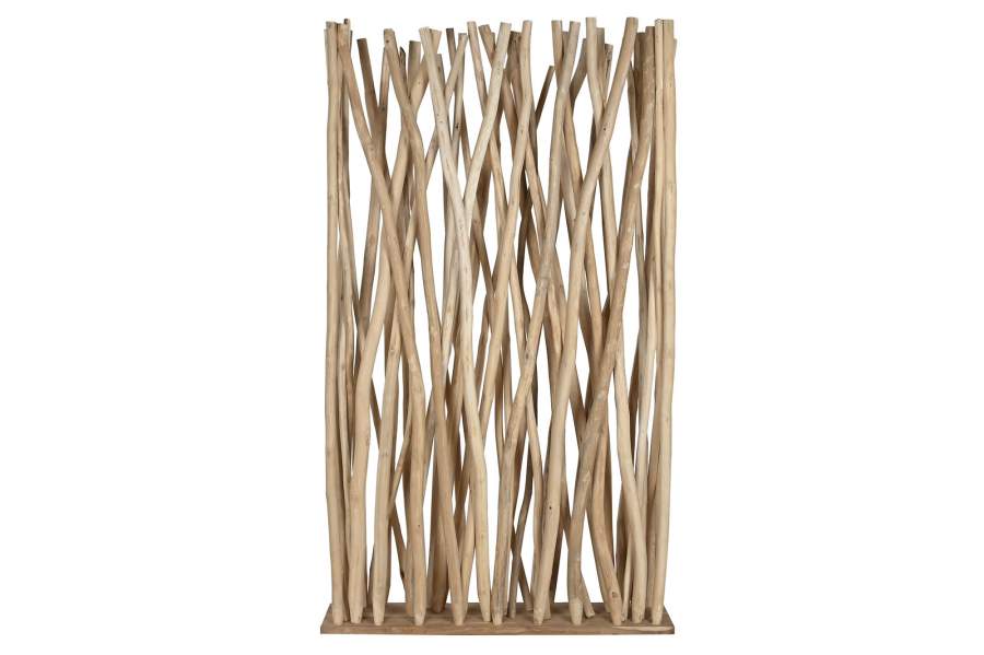 SEPARADOR DE AMBIENTES RAMAS TECA 120X25X200