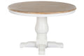 MESA REDONDA COMEDOR OLMO 120X120X76 BLANCO