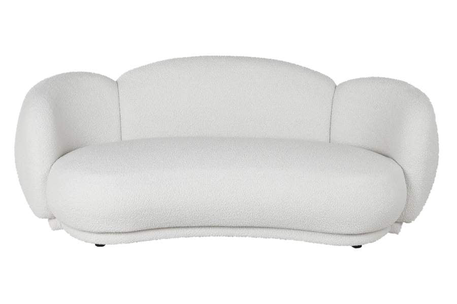 SOFA POLIESTER 195X103X74 NUBE BLANCO