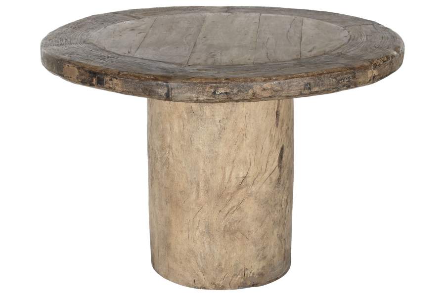 MESA COMEDOR TECA 110X110X76 PIEZA UNICA