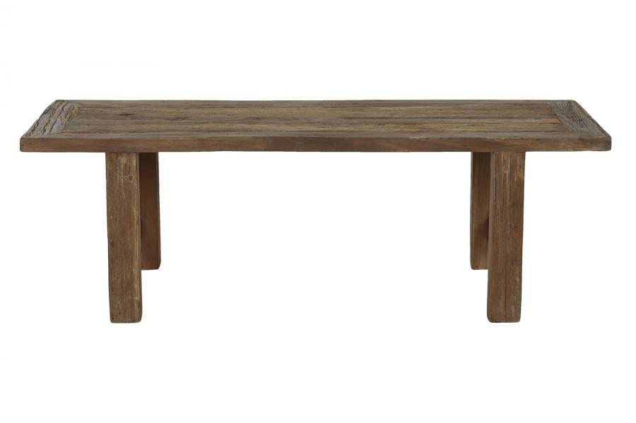 MESA CENTRO TECA RECICLADA 140X70X45 NATURAL