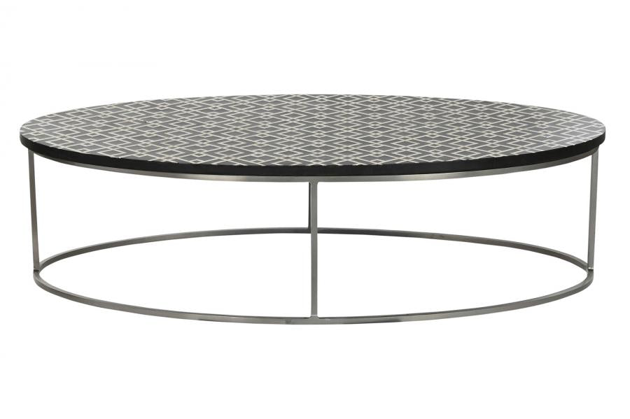 MESA CENTRO HUESO 150X80X40 TARACEA HECHO A MANO