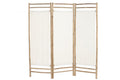 BIOMBO BAMBU ALGODON 165X3X175 3 PANELES