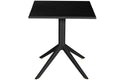 MESA METAL PP 70X70X75 RECICLADO NEGRO