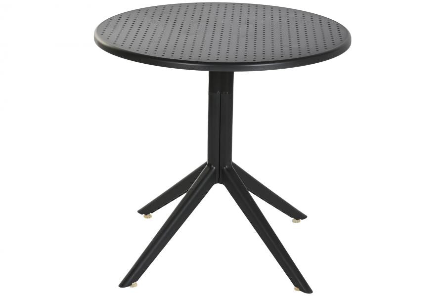 MESA METAL PP 80X80X75 RECICLADO NEGRO