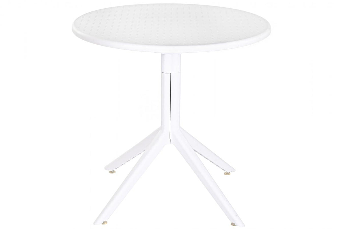 MESA METAL PP 80X80X75 RECICLADO BLANCO