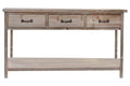 CONSOLA PAULOWNIA 160X40X80 3 CAJONES