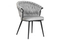 SILLA POLIESTER METAL 66X60X84 GRIS