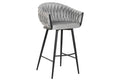 TABURETE POLIESTER METAL 58X53X101 GRIS