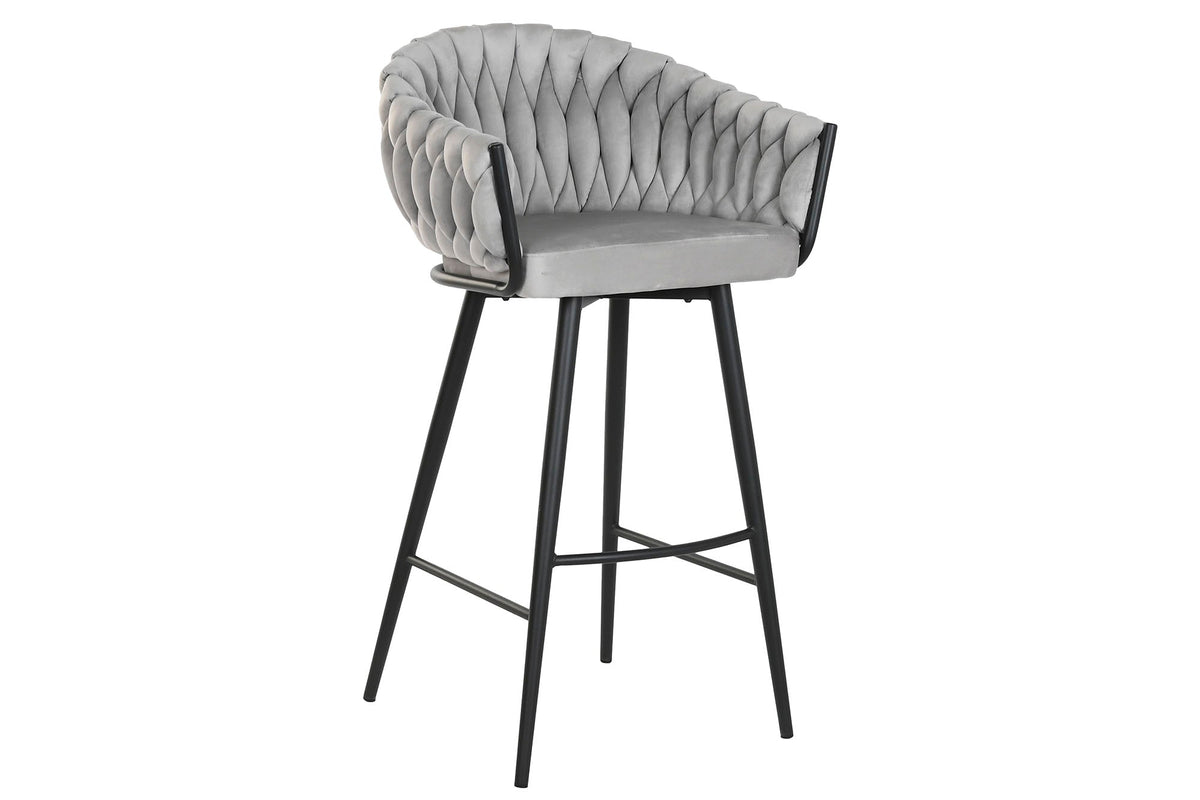 TABURETE POLIESTER METAL 58X53X101 GRIS