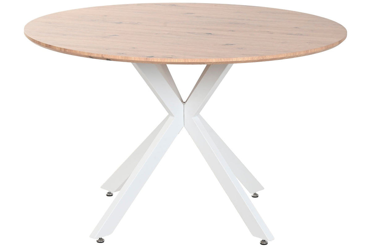 MESA COMEDOR MDF HIERRO 120X120X75 3CM. GROSOR