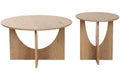 MESA CENTRO SET 2 MDF 75X75X45 NATURAL