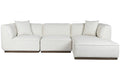 SOFA MADERA DE HEVEA POLIESTER 279X171X72 CREMA