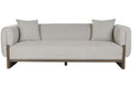 SOFA MADERA DE BOJ POLIESTER 220X95X77 CRUDO