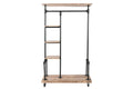 RECIBIDOR MANGO METAL 104X40X175 28,50 MARRON