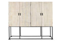 ARMARIO MANGO METAL 180X40X160 TALLADO BLANCO