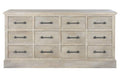 COMODA MADERA DE HEVEA METAL 170X40X89