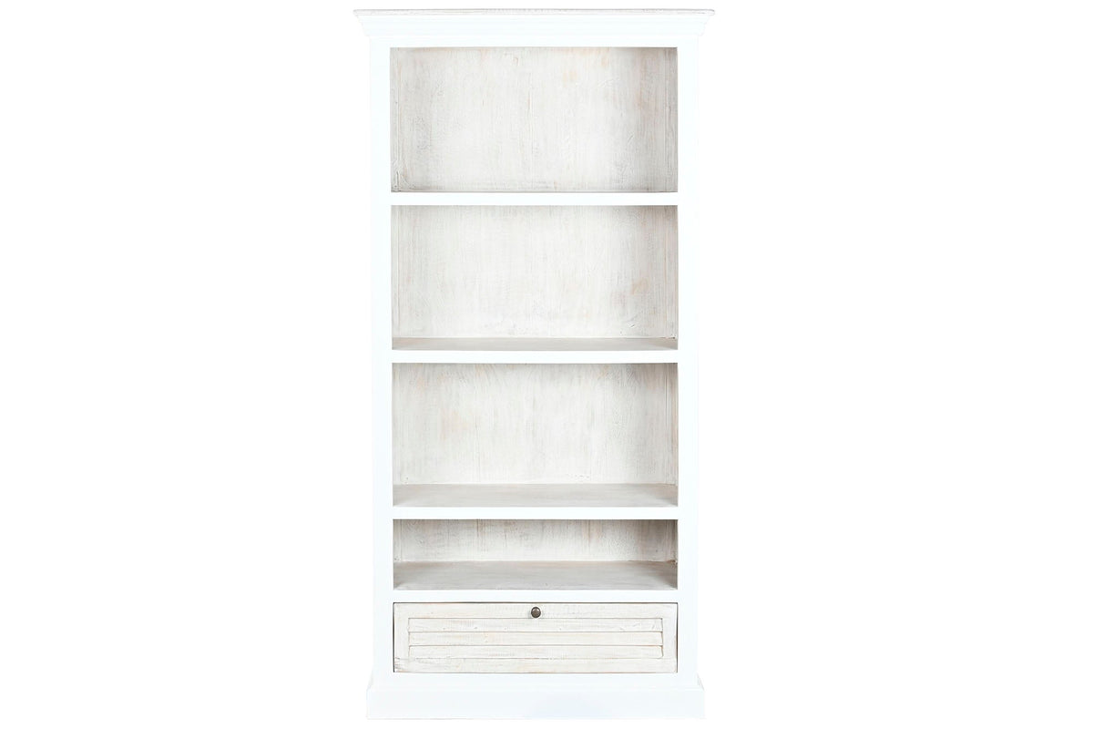 ESTANTERIA MANGO 90X40X180 DESGASTADO BLANCO
