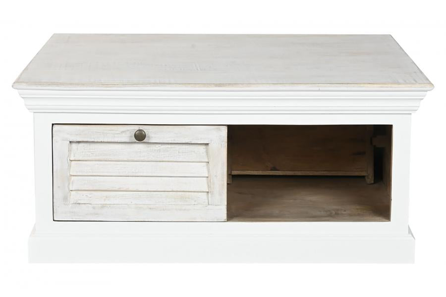 MESA CENTRO MANGO 90X90X40 BLANCO