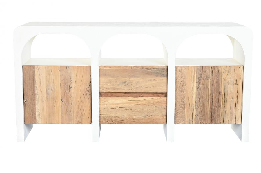 BUFFET MADERA RECICLADA MANGO 161X40X82 BLANCO