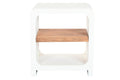 MESITA DE NOCHE MADERA RECICLADA 50X40,5X55,5