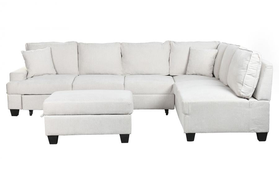 SOFA CAMA POLIESTER 285X260X90 BEIGE