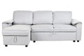 SOFA CAMA POLIESTER 220X153X88 GRIS CLARO