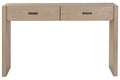 CONSOLA ABETO METAL 131X37X81 MARRON