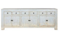 APARADOR OLMO MACIZO 220X45X85 6 PUE 6 CAJ