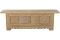MUEBLE TV OLMO MACIZO 180X44X60 TALLADO NATURAL