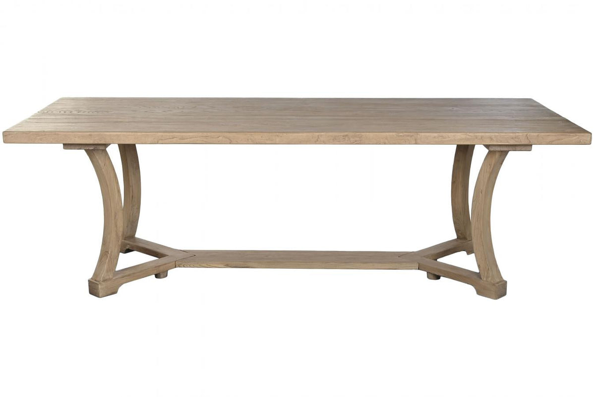 MESA COMEDOR OLMO MACIZO 240X100X76 NATURAL