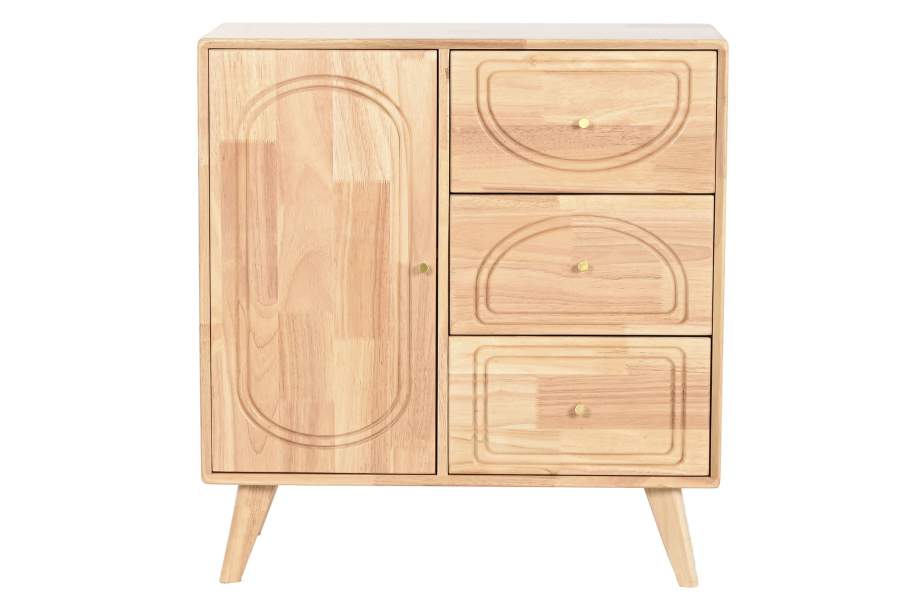 BUFFET RUBBERWOOD RATAN 73,5X35X78 NATURAL