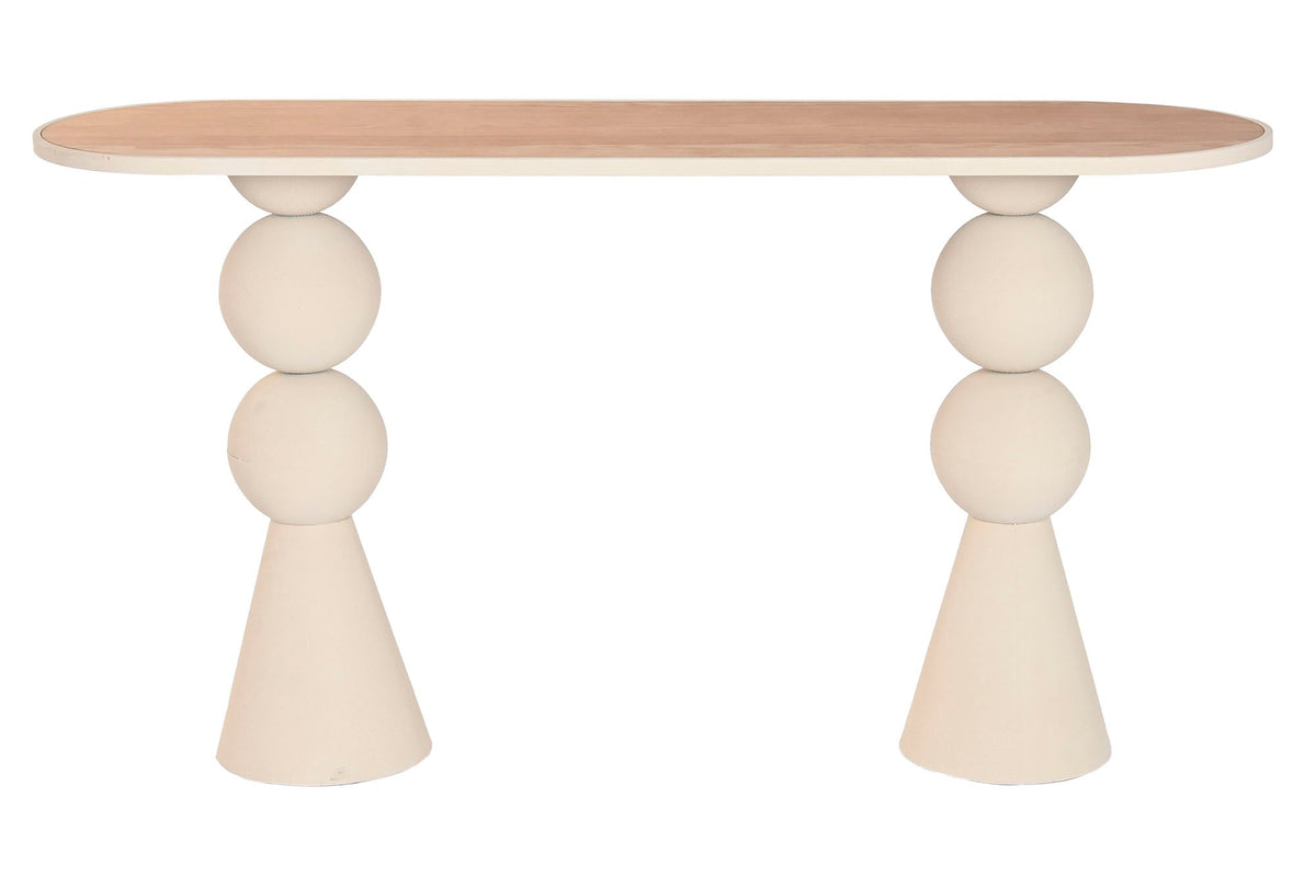 CONSOLA METAL MADERA 150X45X80 NATURAL
